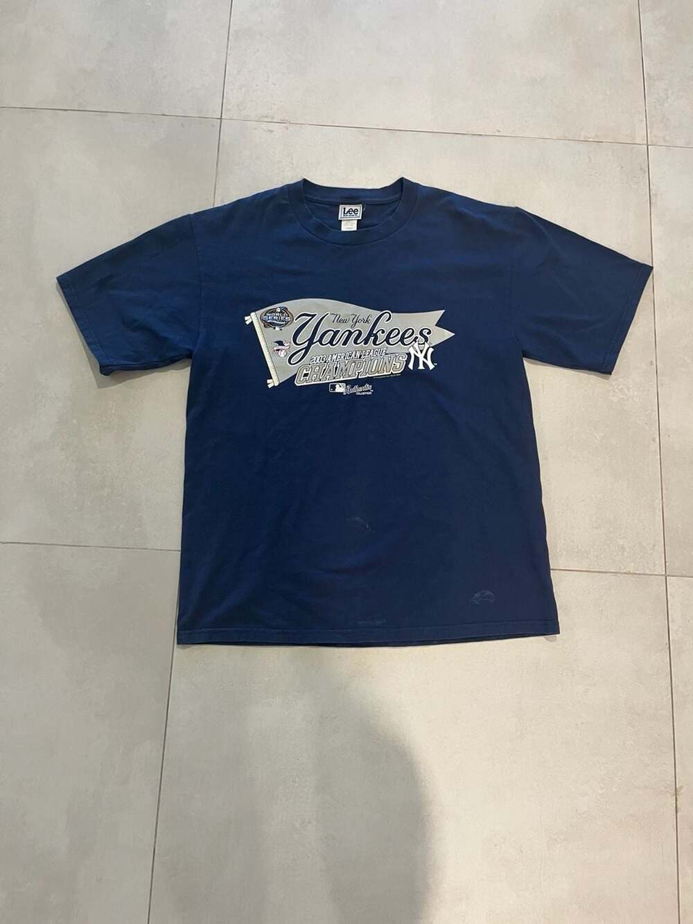 Lee New York Yankees 2003 AL Champions T-Shirt Size Large